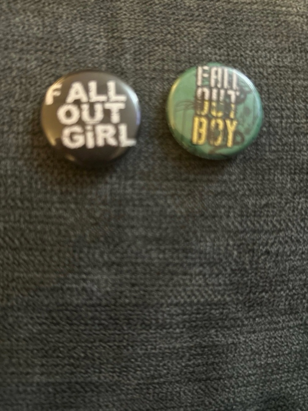 VINTAGE & RARE Fall Out Boy Official Button fall out girl